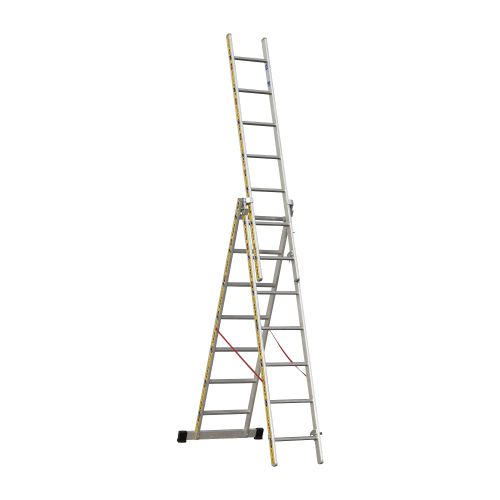 Euro-Light Mehrzweckleiter 3-tlg. Mod. 207 - Sprossenzahl: 3 x 7