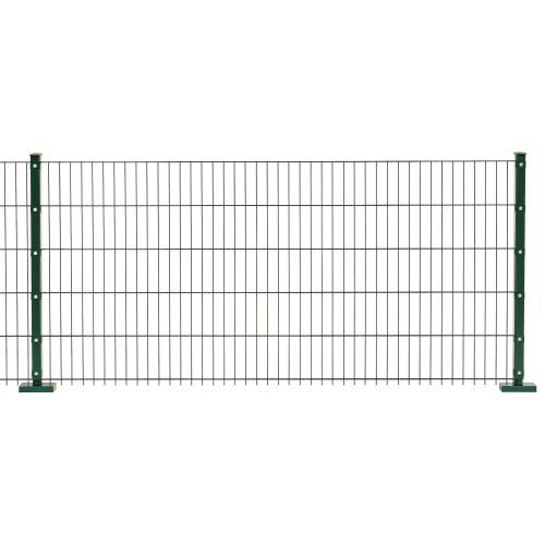 Doppelstabmattenzaun David 6/5/6 mm - Ausführung: grün beschichtet, Höhe: 183 cm, Länge: 251 cm