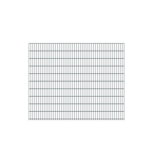 Doppelstabmattenzaun Goliath 8/6/8 mm - Ausführung: anthrazit beschichtet, Höhe: 203 cm, Länge: 251 cm