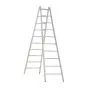 Alu-Sprossen Stehleiter Mod. 000 - Sprossenanzahl: 2 x 10, Länge: 2,90 m