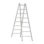 Alu-Sprossen Stehleiter Mod. 000 - Sprossenanzahl: 2 x 8, Länge: 2,34 m