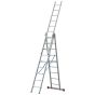 Goldpunkt Mehrzweckleiter 3-tlg. Mod. 300 - Sprossenanzahl: 3 x 9