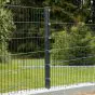 Zaunpfosten Mod. P - Ausführung: anthrazit beschichtet, für Zaunhöhe: 123 cm, Länge: 170 cm, Befestigungspunkte: 7