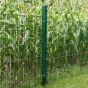 Zaunpfosten Mod. U - Ausführung: anthrazit beschichtet, für Zaunhöhe: 143 cm, Länge: 200 cm, Befestigungspunkte: 3