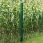 Zaunpfosten Mod. U - Ausführung: grün beschichtet, für Zaunhöhe: 83 cm, Länge: 130 cm, Befestigungspunkte: 2