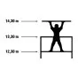  - Gerüstl.: 2,50 m ,  Arbeitsh.: 14,30m ,  Gerüsth.: 13,30m ,  Standh.: 12,30m