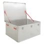 Alu Transportbehälter Mod. J - Außenmaß LxBxH: 1179 x 790 x 517 mm, Rauminhalt: 415 l