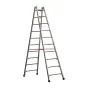 Alu-Sprossen Stehleiter Mod. S305 - Sprossenanzahl: 2 x 10, Länge: 2,95 m