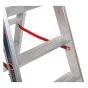 Alu-Stufen Stehleiter Mod. S30577 - Stufenanzahl: 2 x 6, Länge: 1,50 m