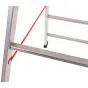 Alu-Sprossen Stehleiter Mod. S305 - Sprossenanzahl: 2 x 4, Länge: 1,25 m