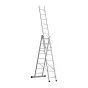 Euro-Profi Mehrzweckleiter 3-tlg. Mod. S307 - Sprossenanzahl: 3 x 8, max. Arbeitshöhe: 6,80 m