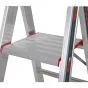 Euro-Profi Alu Stufenstehleiter Mod. S32577 - Stufenanzahl: 12, Länge: 3,65 m