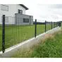 Doppelstabmattenzaun David 6/5/6 mm - Ausführung: anthrazit beschichtet, Höhe: 223 cm, Länge: 251 cm
