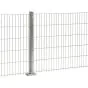 Doppelstabmattenzaun David 6/5/6 mm - Ausführung: verzinkt, Höhe: 243 cm, Länge: 251 cm