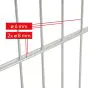 Doppelstabmattenzaun Goliath 8/6/8 mm - Ausführung: verzinkt, Höhe: 143 cm, Länge: 251 cm