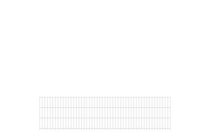 Doppelstabmattenzaun David 6/5/6 mm - Ausführung: verzinkt, Höhe: 63 cm, Länge: 251 cm