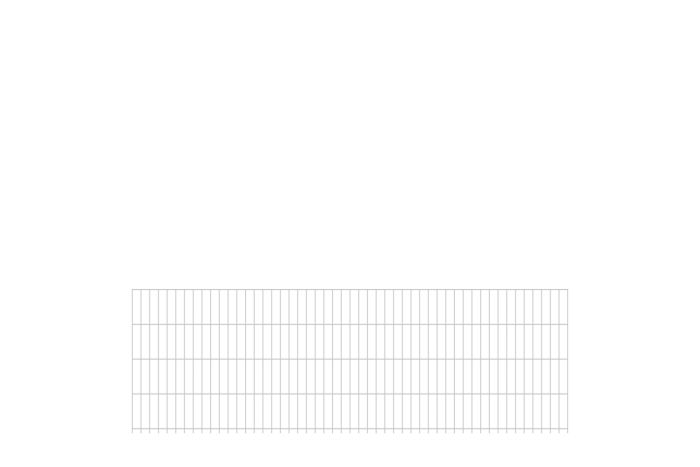 Doppelstabmattenzaun David 6/5/6 mm - Ausführung: verzinkt, Höhe: 83 cm, Länge: 251 cm