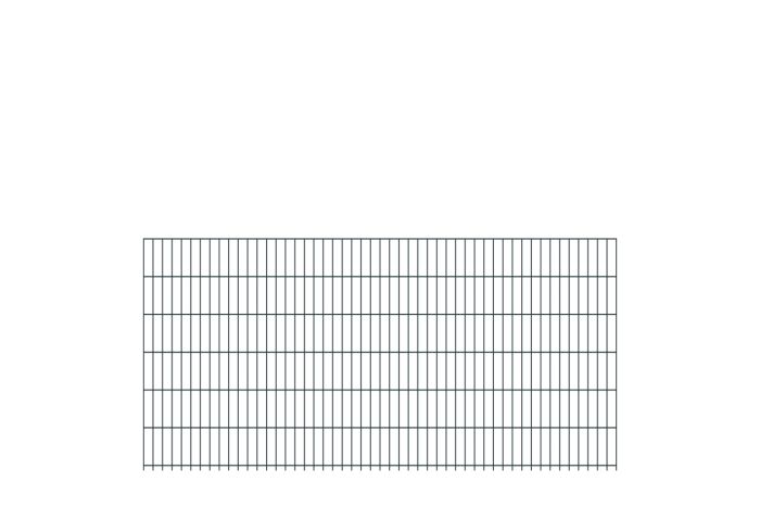 Doppelstabmattenzaun David 6/5/6 mm - Ausführung: anthrazit beschichtet, Höhe: 123 cm, Länge: 251 cm