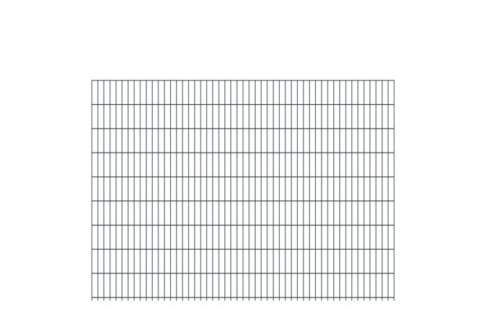 Doppelstabmattenzaun David 6/5/6 mm - Ausführung: anthrazit beschichtet, Höhe: 183 cm, Länge: 251 cm