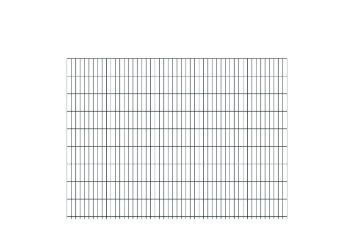 Doppelstabmattenzaun David 6/5/6 mm - Ausführung: anthrazit beschichtet, Höhe: 183 cm, Länge: 251 cm