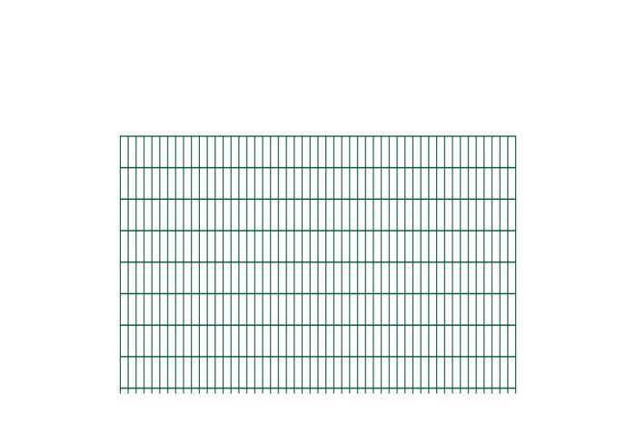 Doppelstabmattenzaun Goliath 8/6/8 mm - Ausführung: grün beschichtet, Höhe: 163 cm, Länge: 251 cm
