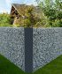 Eckverbinder für Gabionenwand Easy - Ausführung: verzinkt, Höhe: 203 cm