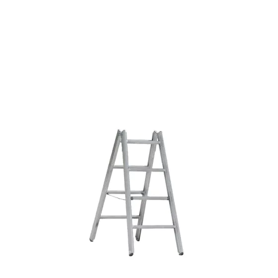 Alu-Sprossen Stehleiter Mod. 000 - Sprossenanzahl: 2 x 4, Länge: 1,22 m