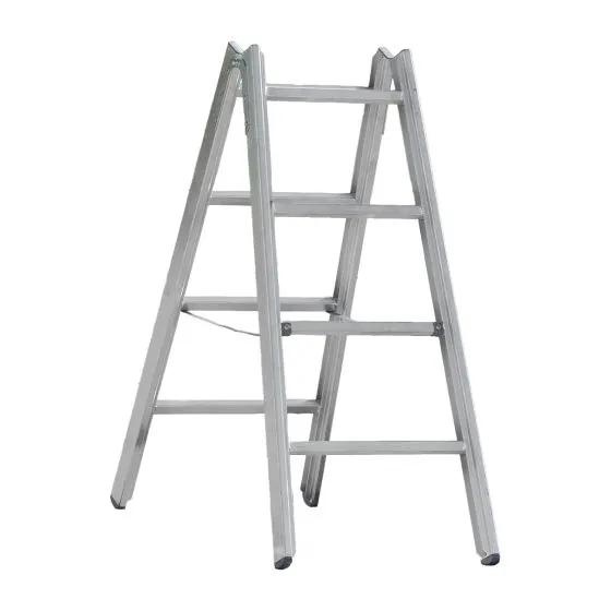 Alu-Sprossen Stehleiter Mod. 000 - Sprossenanzahl: 2 x 4, Länge: 1,22 m