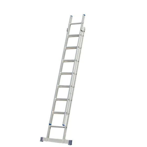 Goldpunkt Schiebeleiter 2-tlg. Mod. 200 - Sprossenanzahl: 2 x 8, Arbeitshöhe max: ca. 4,70 m