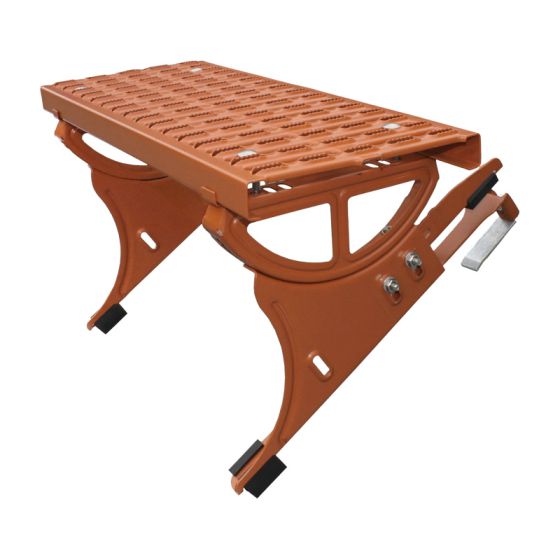 Universal Trittflächenset - Ausführung: ziegelrot beschichtet, Trittfläche: 800 x 250 mm