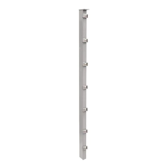 Zaunpfosten Mod. P - Ausführung: verzinkt, für Zaunhöhe: 83 cm, Länge: 130 cm, Befestigungspunkte: 5