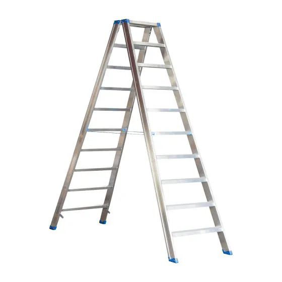 Alu-Stufen Stehleiter Mod. SL - Stufenanzahl: 10, Länge: 2,35 m
