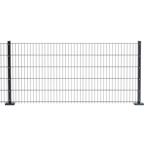 Doppelstabmattenzaun Goliath 8/6/8 mm - Ausführung: anthrazit beschichtet, Höhe: 203 cm, Länge: 251 cm