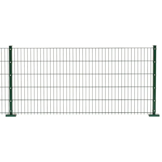 Doppelstabmattenzaun Goliath 8/6/8 mm - Ausführung: grün beschichtet, Höhe: 83 cm, Länge: 251 cm