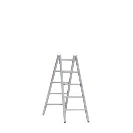 Alu-Sprossen Stehleiter Mod. 000 - Sprossenanzahl: 2 x 5, Länge: 1,50 m