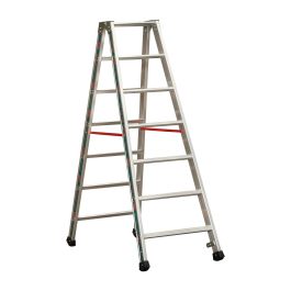 Alu-Stufen Stehleiter Mod. S30577 - Stufenanzahl: 2 x 7, Länge: 1,75 m