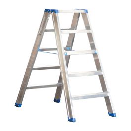 Alu-Stufen Stehleiter Mod. SL - Stufenanzahl: 5, Länge: 1,20 m