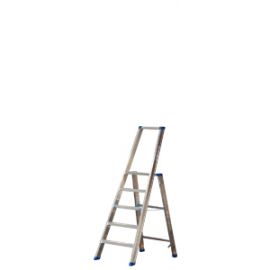 Alu-Stufen Stehleiter Mod. PL - Stufenanzahl: 5, Gesamthöhe mit Bügel: 1,72 m