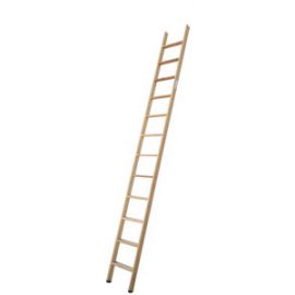 Holzleiter Stufenanlegeleiter - Stufenanzahl: 12, Länge: ca. 3,01 m