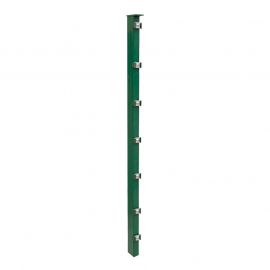 Zaunpfosten Mod. P - Ausführung: grün beschichtet, für Zaunhöhe: 163 cm, Länge: 220 cm, Befestigungspunkte: 9